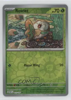 Rowlet Reverse Foil Pokemon Scarlet & Violet: Obsidian Flames OBF #013 - Image 1
