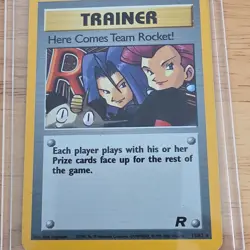 Pokemon Here Comes Team Rocket! Team Rocket Holo Rare Unlimited 15/82 English - Image 1