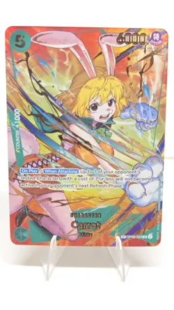 One Piece 2024 Two Legends CCG Carrot Super Rare Foil TCG Card OP08-023 - Image 1