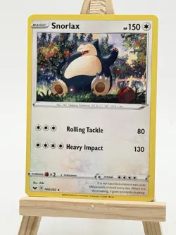 Holo Snorlax - 140/202 (Cosmos Holo) Pokemon Card 2020 - Image 1