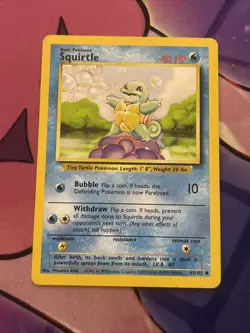 Squirtle 63/102 Base Set Pokemon TCG trading card - Image 1