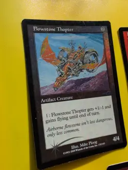 Flowstone Thopter, Flowstone Strike &Surge MTG 3 Card OLD VINTAGE FOIL. NEMESIS. - Image 4