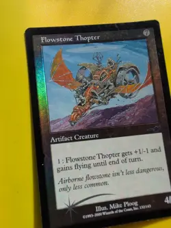 Flowstone Thopter, Flowstone Strike &Surge MTG 3 Card OLD VINTAGE FOIL. NEMESIS. - Image 5
