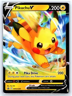 Pikachu V - SWSH285 - SWSH: Sword & Shield Promo Cards (SWSD) - Image 1
