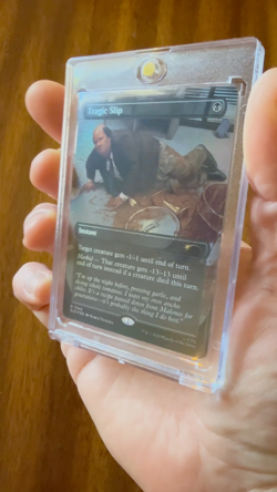 1x MTG Tragic Slip Foil The Office Secret Lair Drop (Kevin and Chili) NM - Image 2