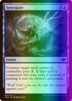 MTG Magic the Gathering Syncopate (83/596) Innistrad Crimson Vow LP FOIL - Image 1