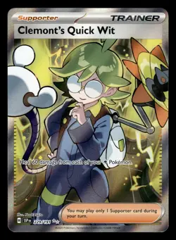 Clemont's Quick Wit 229/191 Ultra Rare Surging Sparks Pokemon Card - Image 1