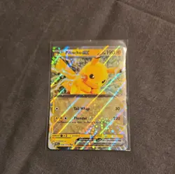 Pokemon TCG Pikachu Ex 028/131 Prismatic Evolutions Card NM full art pack fresh - Image 1