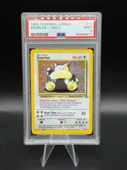 Snorlax Holo #11 Pokemon Jungle PSA 9 Mint Unlimited P34 - Image 1
