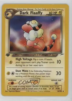 Dark Flaaffy 1st Ed. Pokemon Neo Destiny #34 2002 - Image 1