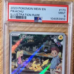 Pokemon Pikachu 173/165 SV151 Illustration Rare Holo English 2023 PSA 9 - Image 3