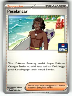 Pokemon Indonesian Scarlet Violet GYM Kartu Promo Card Peselancar 221/SV-P - Image 1