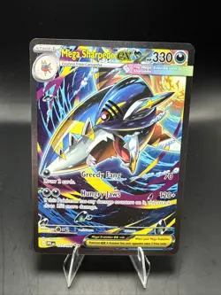 Pokemon Mega Sharpedo ex 127/094 Pokemon TCG Me02: Phantasmal Flames SIR A - Image 1