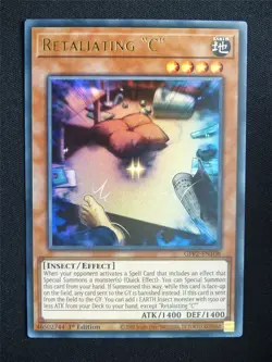 Retaliating C GFP2 Ultra Rare - 1st ed Yugioh Card #18R - Image 1