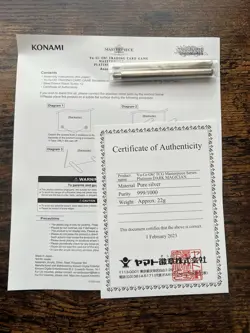 Yugioh TCG - Masterpiece Series: Platinum Dark Magician - In Hand ✅Ready To Ship - Image 2