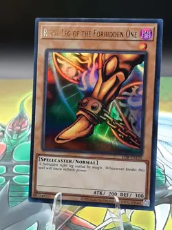 Yu-Gi-Oh! Right Leg of The Forbidden One LOB-EN120 25th Ultra Rare NM - Image 1