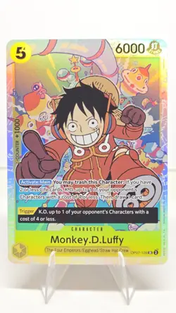 One Piece Monkey D Luffy OP07-109 SR 500 Years In The Future English NM - Image 1