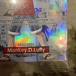 Monkey.D.Luffy College Basketball US Voyage P-055 One Piece Promo Sealed - Image 4