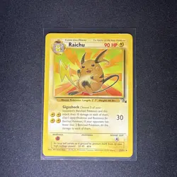 Pokemon TCG Raichu Fossil Card 29/62 Regular - Image 1