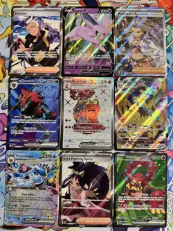 Lot Of 9 Pokemon TCG Set HOLO Rare Cards Assortment Collection Shiny FA EX - Image 1