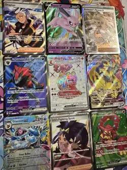 Lot Of 9 Pokemon TCG Set HOLO Rare Cards Assortment Collection Shiny FA EX - Image 2