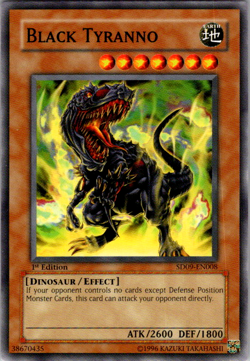 Yugioh TCG - 1x Black Tyranno - SD09-EN008 - LP - 1st Edition - Common - 2006 - Image 1