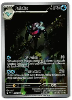 Palafin 225/091 - Paldean Fates Illustration Rare Pokemon TCG - M/LP Card - Image 1