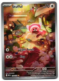 Stufful 154/132 - Mega Evolution Illustration Rare Pokemon TCG - M/LP Card - Image 1