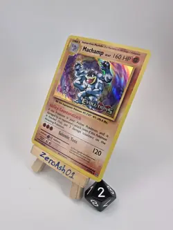 MACHAMP 59/108 STAFF - POKEMON XY EVOLUTIONS PRERELEASE STAMPED HOLO CARD - Image 2