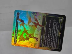 Magic the gathering Traveling chocobo borderless neon ink yellow - Image 1