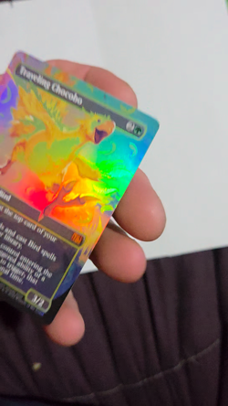 Magic the gathering Traveling chocobo borderless neon ink yellow - Image 2