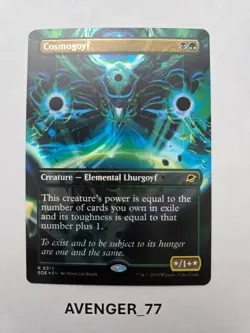 Magic The Gathering MTG #0313 Cosmogoyf FOIL Borderless Edge of Eternities NM - Image 1