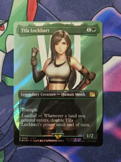 MTG Tifa Lockhart Surge Foil Borderless Final Fantasy NM/M - Image 1