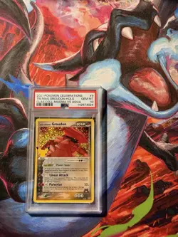 Team Magma's Groudon 9/95 PSA 10 GEM MINT (Pokemon Celebrations 2021) - Image 1