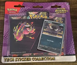 Pokemon TCG Ascended Heroes 3 Pack Blister Gastly Tech Sticker Collection - Image 1