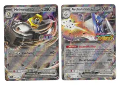 Melmetal ex + Archaludon ex Stamped Surging Sparks/Stellar Crown - Pokemon TCG - Image 1