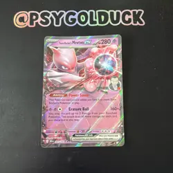 Pokemon TCG Destined Rivals Team Rocket's Mewtwo EX Card 081/182 NM A22 - Image 1
