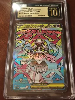 Mega Diancie ex CGC Pristine 10 Mega Dream #227 Attack Rare Holo Pokemon ✨💖 - Image 1