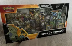 Pokemon TCG Lucario V & Tyranitar V Collector's Box - 14 Packs - Image 1