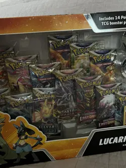 Pokemon TCG Lucario V & Tyranitar V Collector's Box - 14 Packs - Image 4
