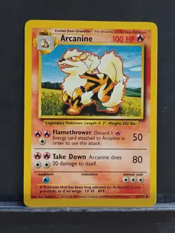 Arcanine 023/102; 1999 Base Set; Pokemon - Image 1