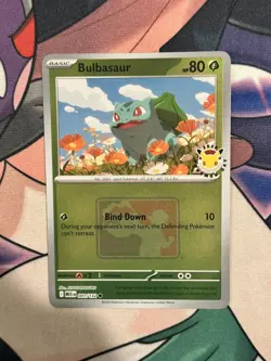 Bulbasaur 001/132 MEG 2026 Pokemon Day League Promo PLAY Stamp Pokemon Card - Image 1