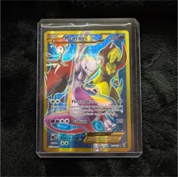 Pokemon Mewtwo EX Full Art Secret Rare Holo BREAKthrough 163/162 Card 2015 - Image 1