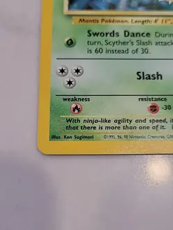 Scyther Base Set 2 Holo Rare No. 17/130 Pokemon Card - 2000 NM - Image 2