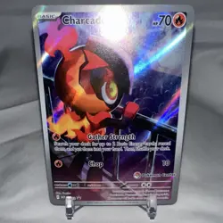 Pokemon Charcadet Promo Holo Fire Pokemon TCG Card Stock Pokemon Center 022 2023 - Image 1