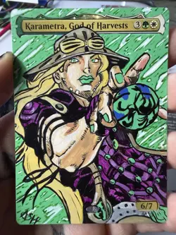 Karametra, God of Harvests – FULL ART ANIME ALTER – One of One By Ash Alters - Image 1