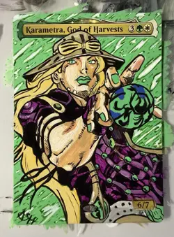 Karametra, God of Harvests – FULL ART ANIME ALTER – One of One By Ash Alters - Image 2