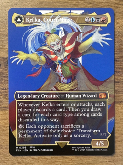 Magic MTG Final Fantasy Kefka, Court Mage #398 *NON-FOIL* Borderless Mythic - Image 1