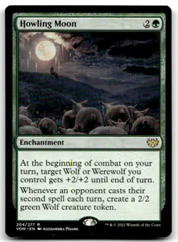 MTG Howling Moon R Innistrad: Crimson Vow 204 LP - Image 1