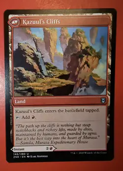 MTG: ZENDIKAR RISING, KAZUUL'S FURY/ / KAZULL'S CLIFFS, 146/280, NM, UNCOMMON - Image 2